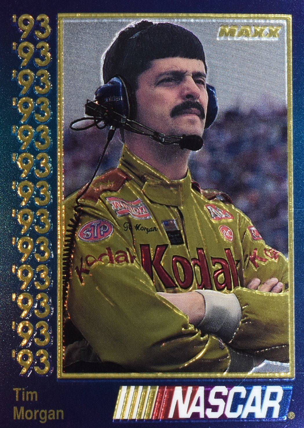 Tim Morgan 1993 MAXX Race Cards Premier Plus Nascar