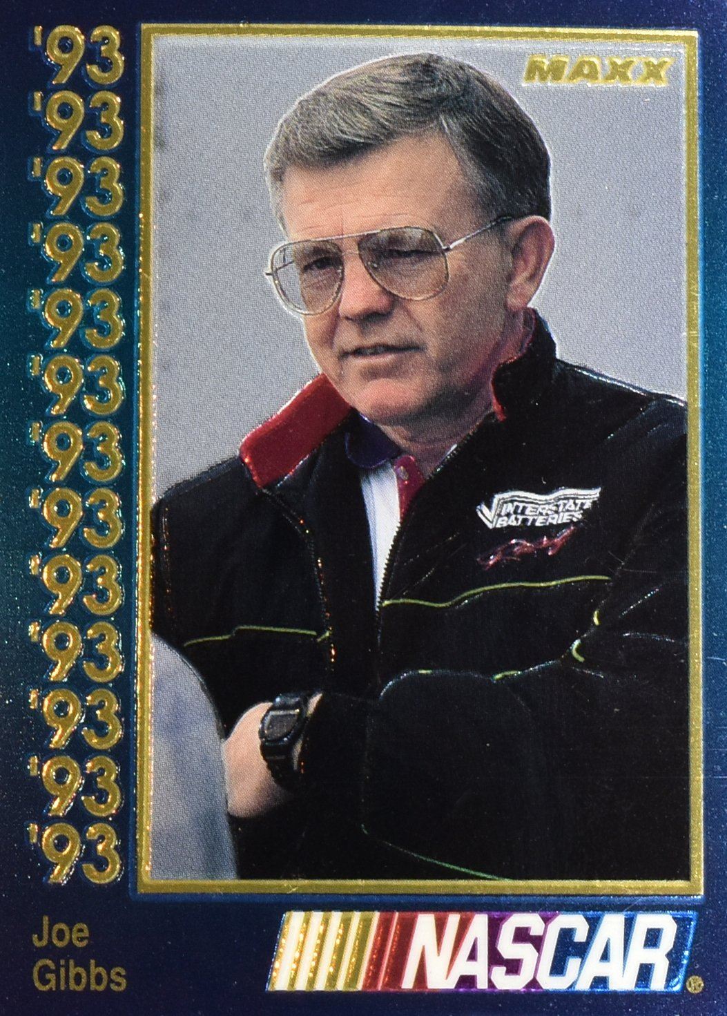 Joe Gibbs 1993 MAXX Race Cards Premier Plus Nascar