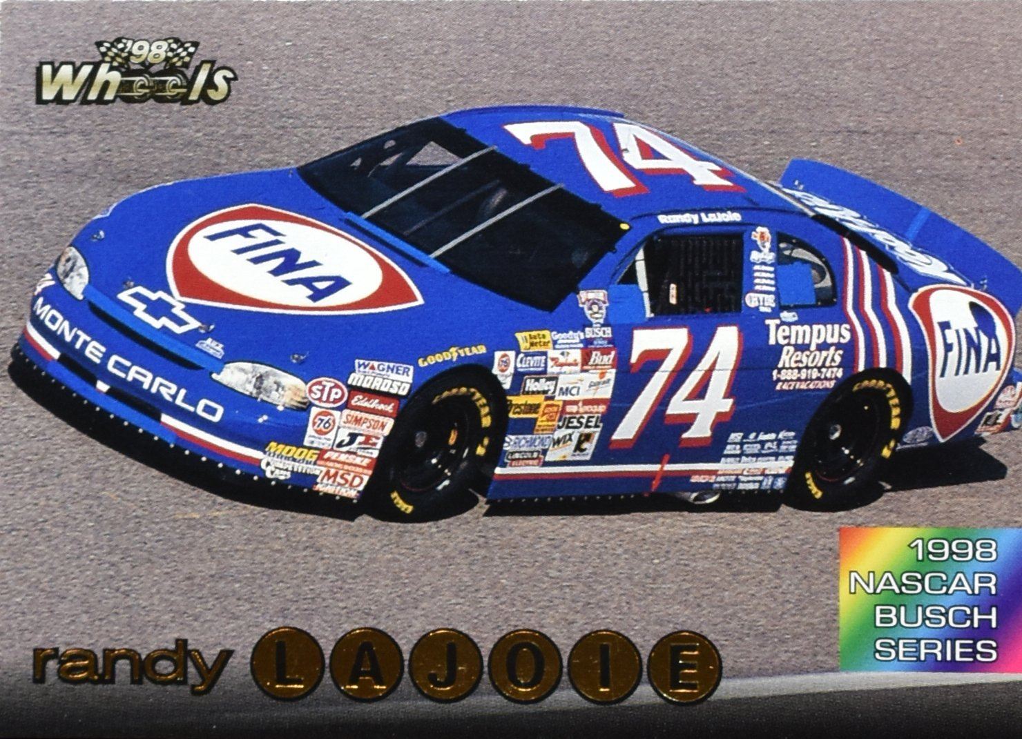 Randy Lajoie No. 61 Nascar Card 1998 Wheels Sports Card