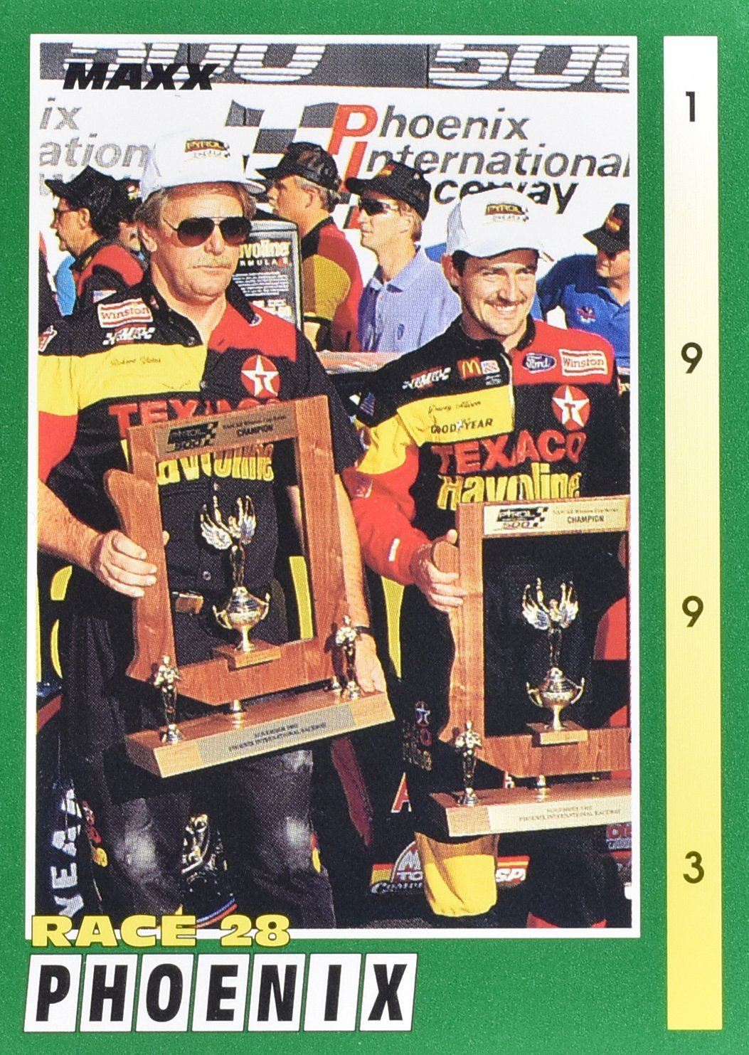 Race 28 Phoenix 1993 Nascar Card MAXX