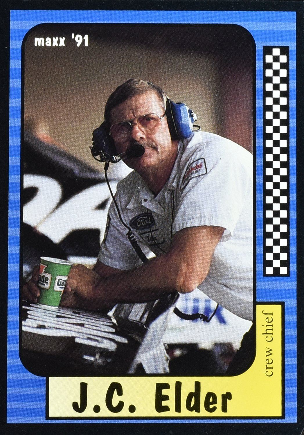 JC Elder Crew Chief 1991 Nascar Card MAXX