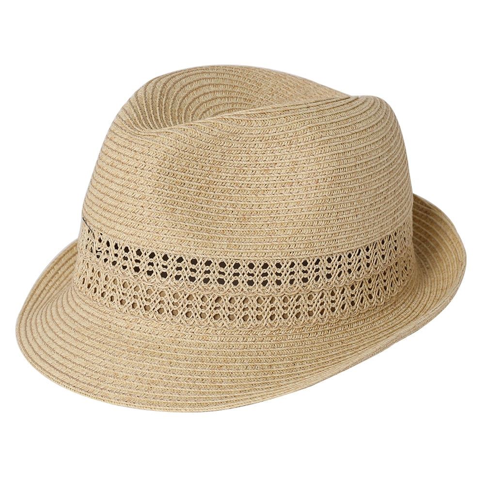 Comhats Summer Straw Fedora For Men Women Short Brim Beach Panama Cuban Sun Hat