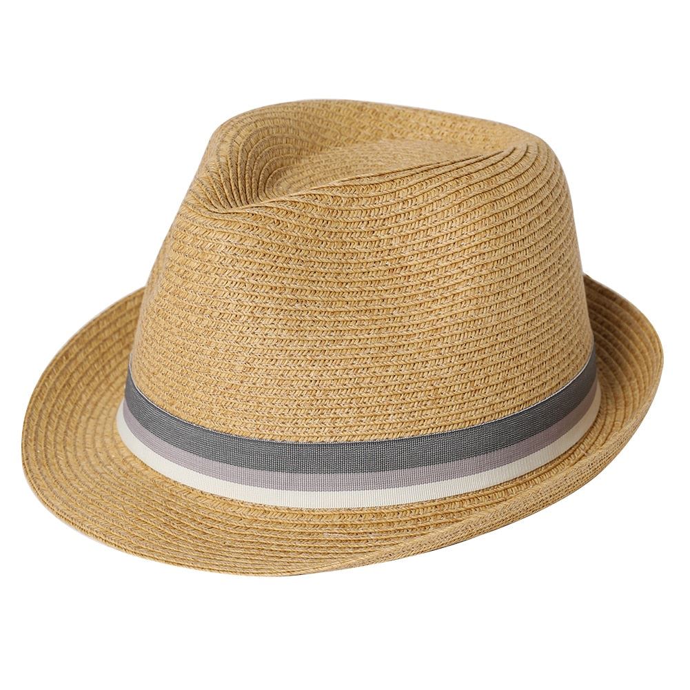 Comhats Summer Straw Fedora For Men Women Short Brim Beach Panama Cuban Sun Hat