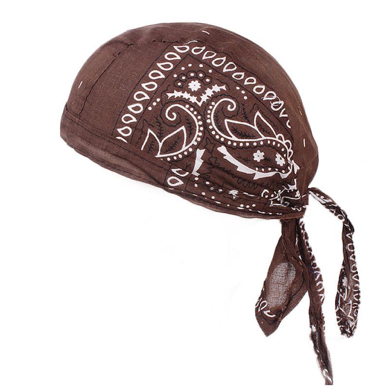 Cycling Bandana Skull Cap Beanie Lightweight Adjustable Cotton Biker Hat Hood