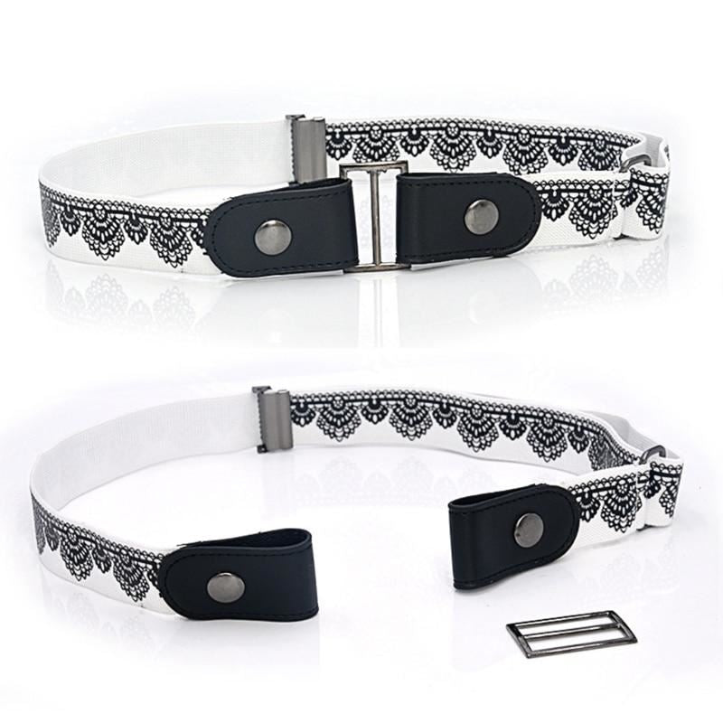 Buckle-free Elastic Invisible Belt for Jeans Genuine Leather Belt without Buckle