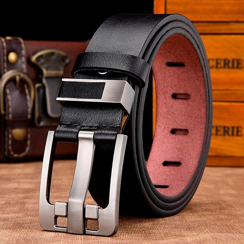 [LFMB]belt male leather belt men strap male genuine leather luxury pin buckle be