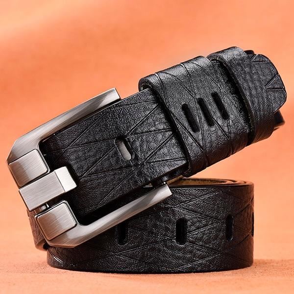 Belt male leather belt men strap male genuine leather luxury pin buckle be