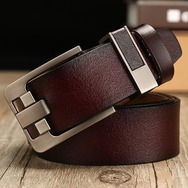 Belt male leather belt men strap male genuine leather luxury pin buckle be