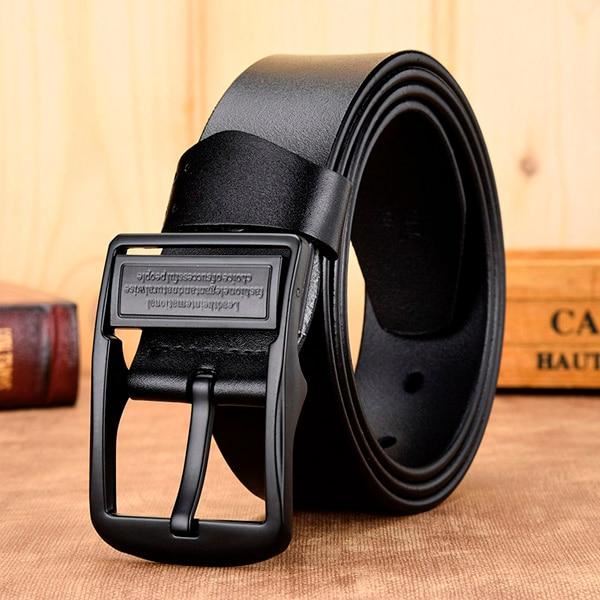 Belt male leather belt men strap male genuine leather luxury pin buckle be