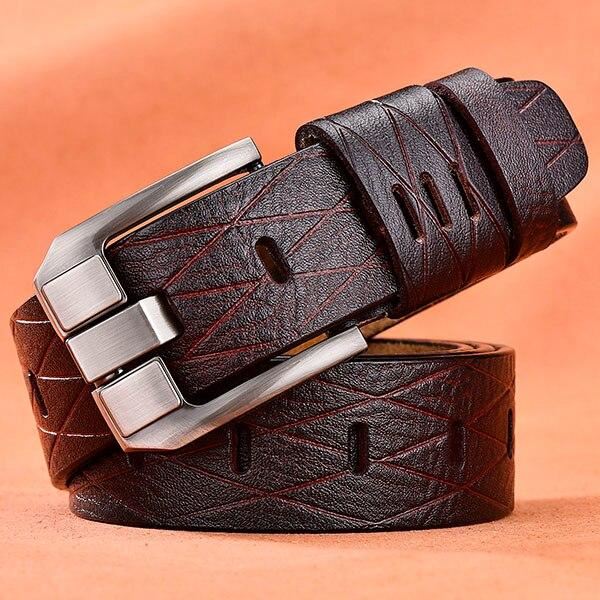 Belt male leather belt men strap male genuine leather luxury pin buckle be