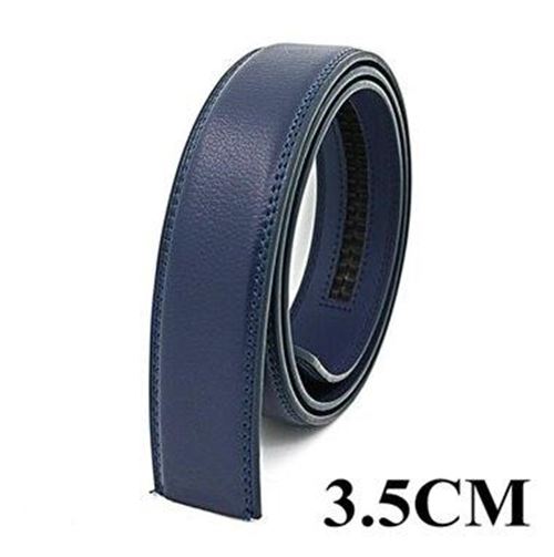 WESTERN AUSPICIOUS Belt No Buckle 3.5CM Cowskin Genuine Leather Belt Men Without