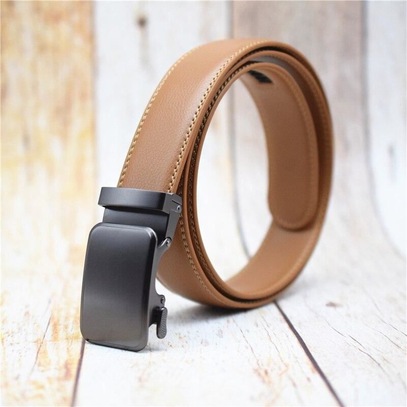 Automatic Buckle Belt for Men Black/Blue/Brown/coffee Fashion Alloy Buckle Plus