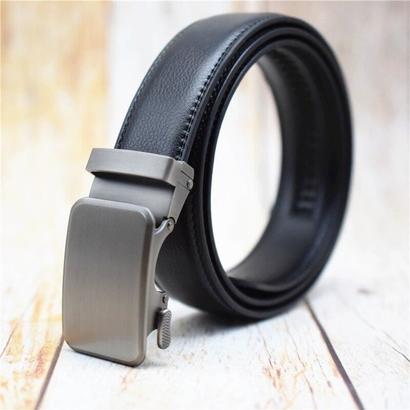 Automatic Buckle Belt for Men Black/Blue/Brown/coffee Fashion Alloy Buckle Plus