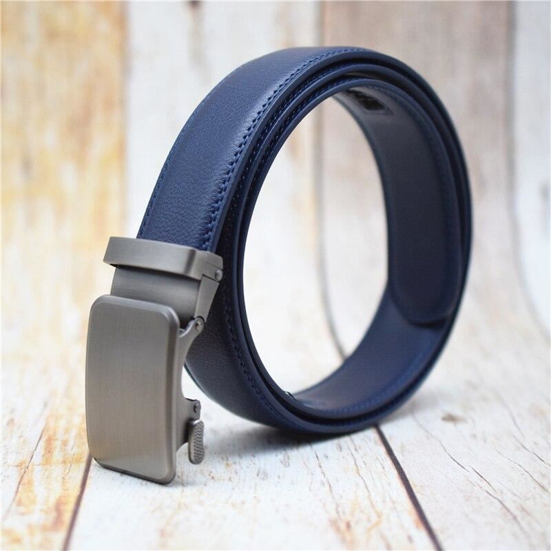 Automatic Buckle Belt for Men Black/Blue/Brown/coffee Fashion Alloy Buckle Plus