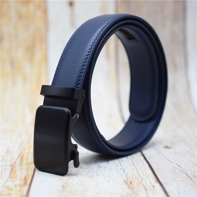 Automatic Buckle Belt for Men Black/Blue/Brown/coffee Fashion Alloy Buckle Plus