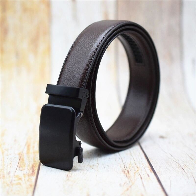 Automatic Buckle Belt for Men Black/Blue/Brown/coffee Fashion Alloy Buckle Plus