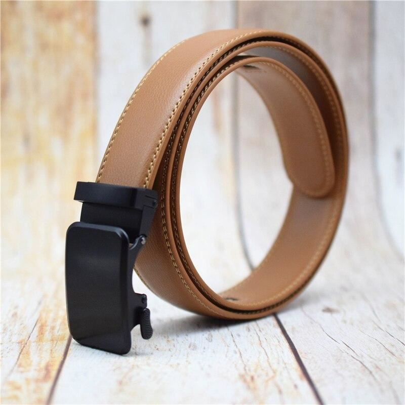 Automatic Buckle Belt for Men Black/Blue/Brown/coffee Fashion Alloy Buckle Plus