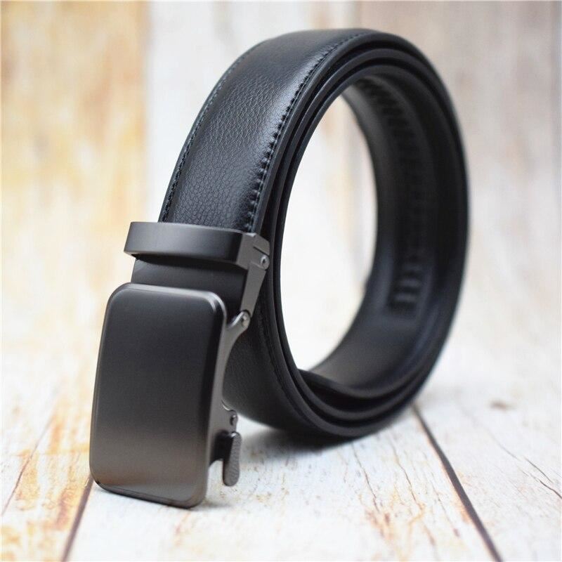 Automatic Buckle Belt for Men Black/Blue/Brown/coffee Fashion Alloy Buckle Plus