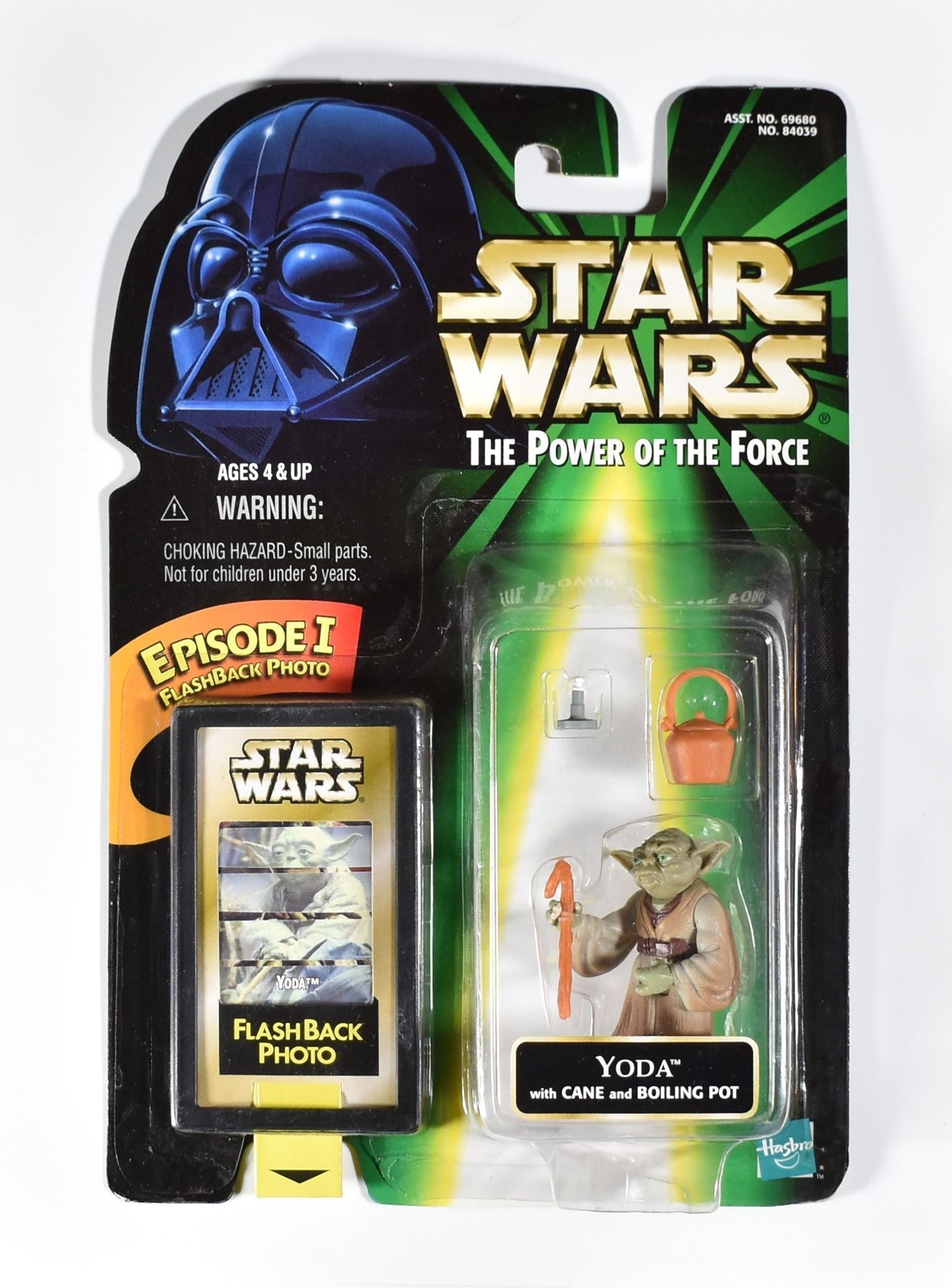 Star Wars Power of the force Flash Back Yoda with Cane and Boiling Pot Hasbro Ke