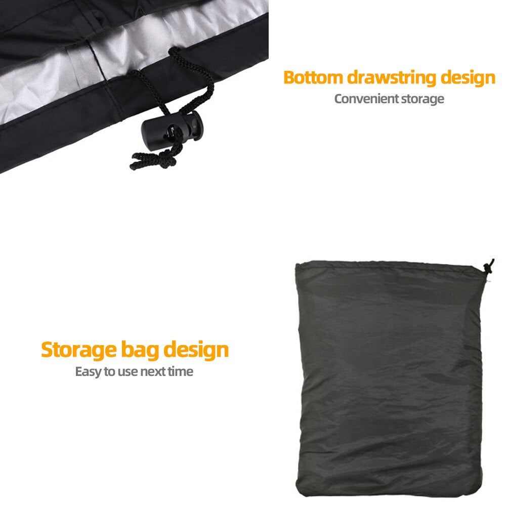 BBQ Grill Cover Waterproof Outdoor Barbecue Cover Heavy Duty Anti Sun Rain Prote