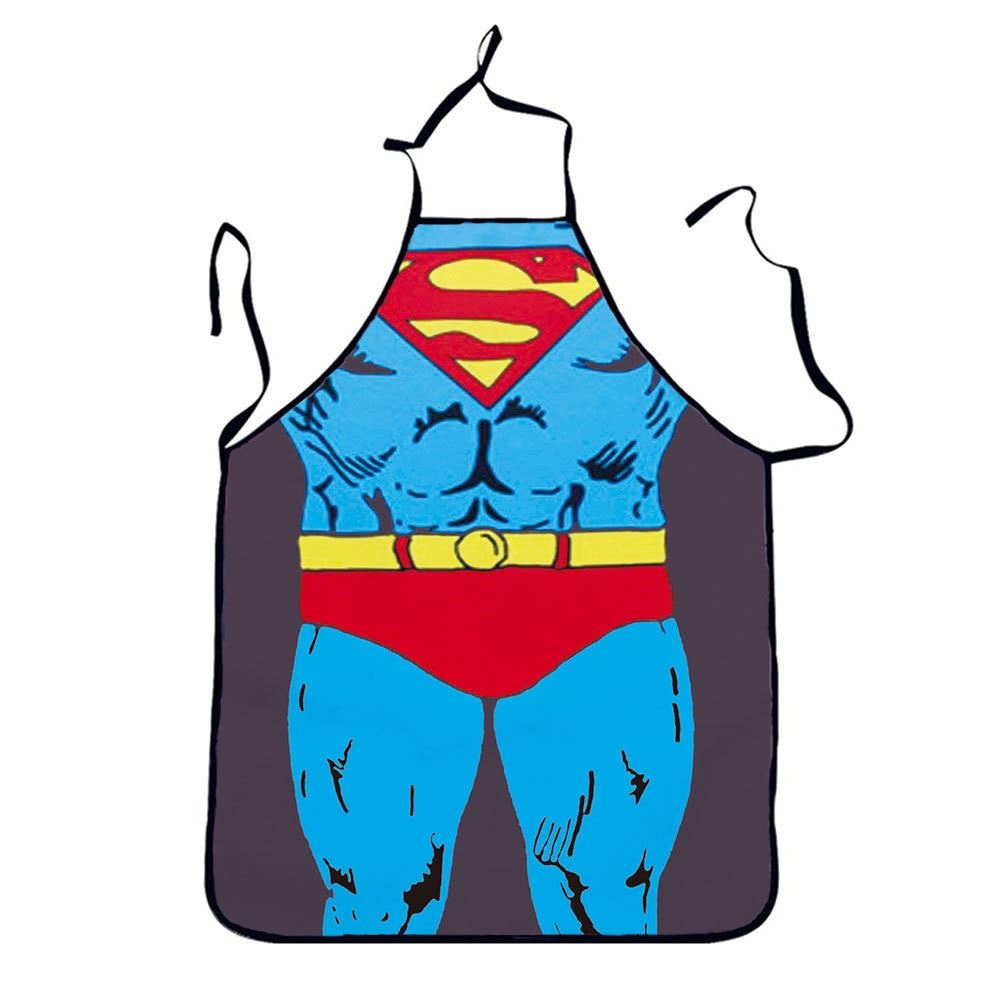 Muscle Man Funny 3D Kitchen Apron Digital Printed Sexy Naked Aprons Superhero Pa