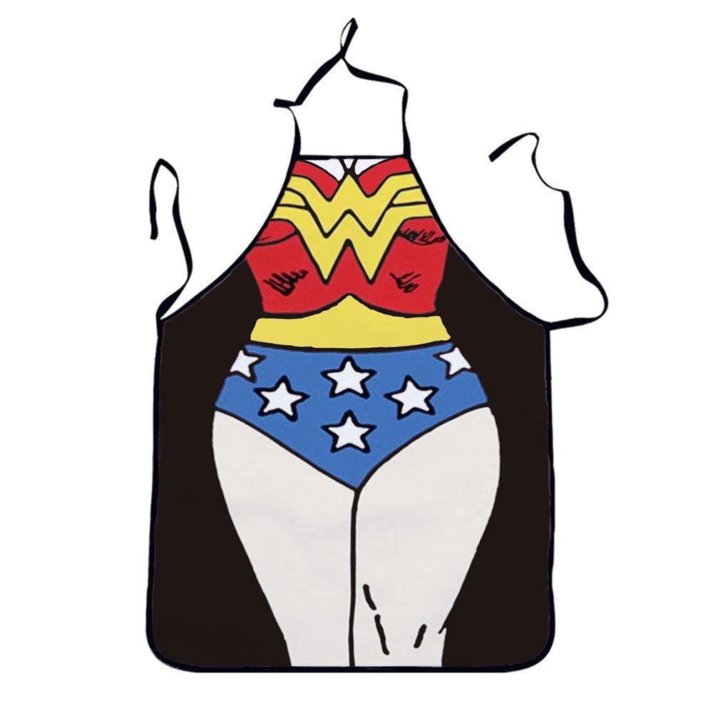 Muscle Man Funny 3D Kitchen Apron Digital Printed Sexy Naked Aprons Superhero Pa