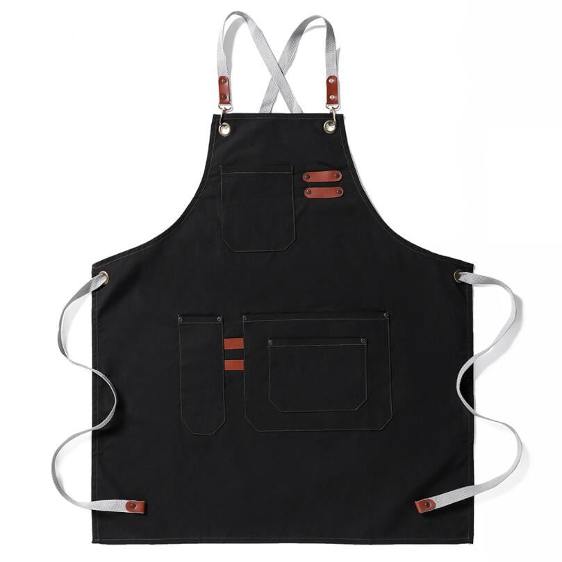 New Cooking Apron for Chef Women Men with Tool Pockets Heavy-duty Grilling BBQ A