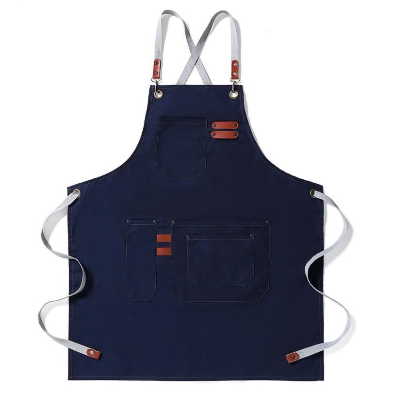 New Cooking Apron for Chef Women Men with Tool Pockets Heavy-duty Grilling BBQ A