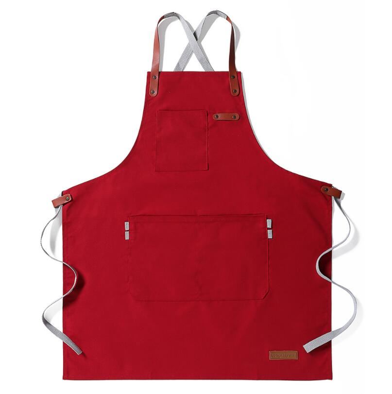 New Cooking Apron for Chef Women Men with Tool Pockets Heavy-duty Grilling BBQ A