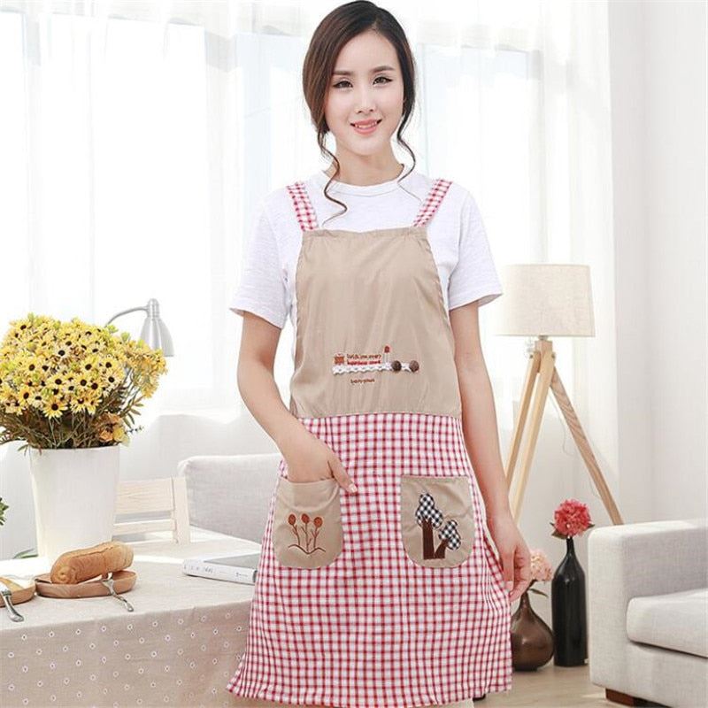 Waterproof Apron Cooking Kitchen Aprons For Women Home Cleaning Hairdresser Baki