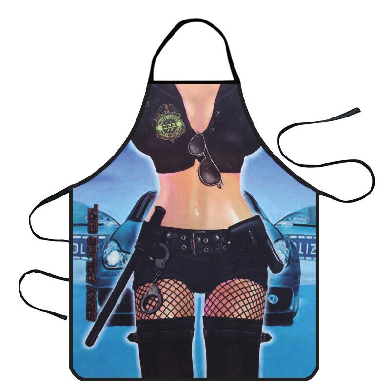 Funny Muscle Man 3D Kitchen Aprons Digital Printed Sexy Naked Men Aprons Pattern