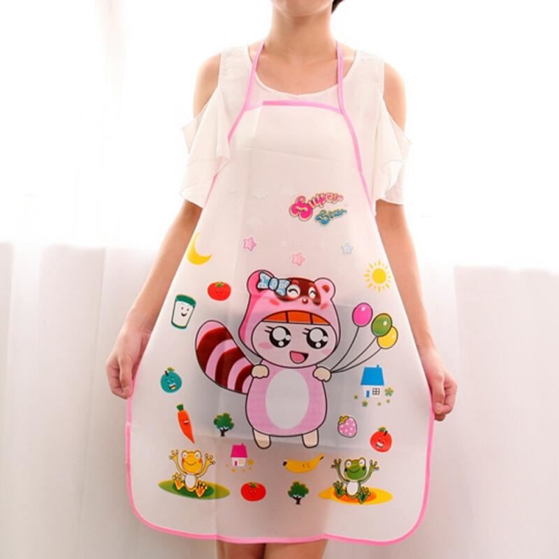 Kitchen Cooking Waist Bib Creative Women Apron BBQ Household Lovely Cartoon Apro