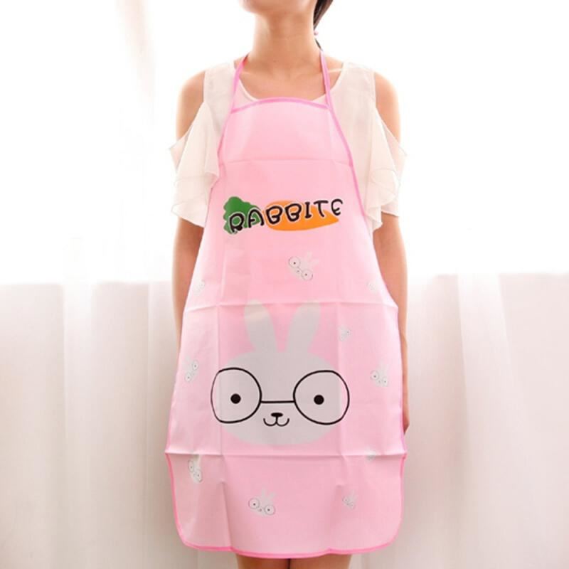 Kitchen Cooking Waist Bib Creative Women Apron BBQ Household Lovely Cartoon Apro