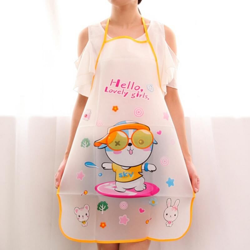 Kitchen Cooking Waist Bib Creative Women Apron BBQ Household Lovely Cartoon Apro