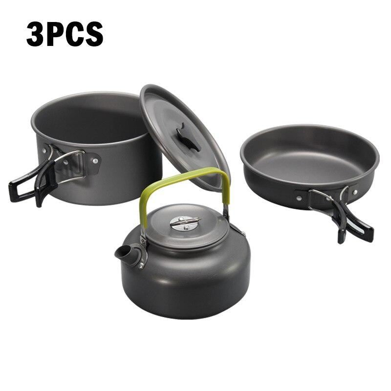 Camping Cookware Outdoor Cookware Set Camping Tableware Cooking Set Travel Table