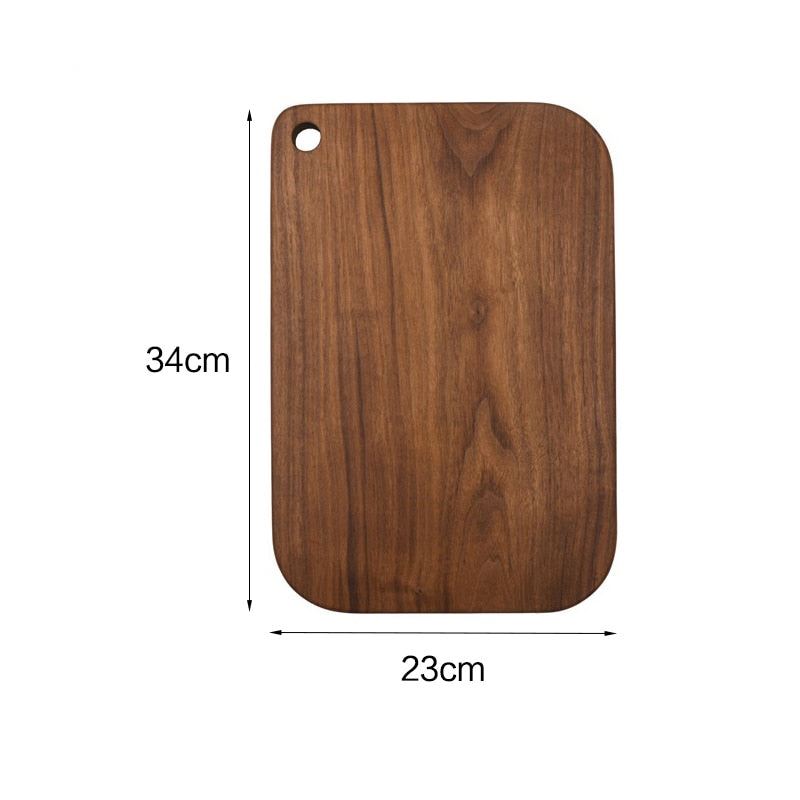 Chopping Boards Solid Wood Cutting Board Black Walnut Pizza Board Whole Wood Ste