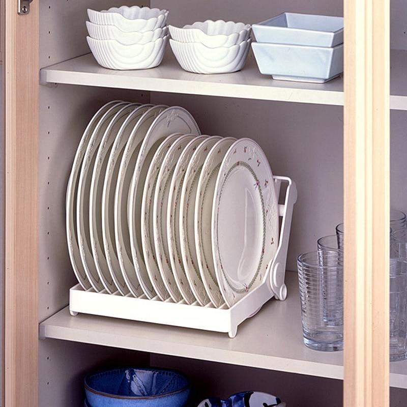 1PC Foldable Dish Rack Dish Stand Holder Organizer Tray Drying Rack Drainer