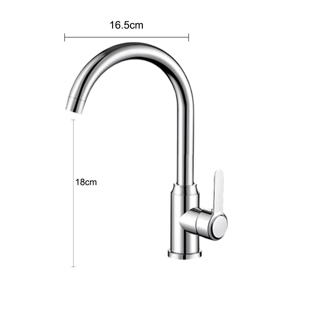 Bakicth Square Kitchen Faucet Matte Black/Chorme Hot and Cold Kitchen Sink Tap 3