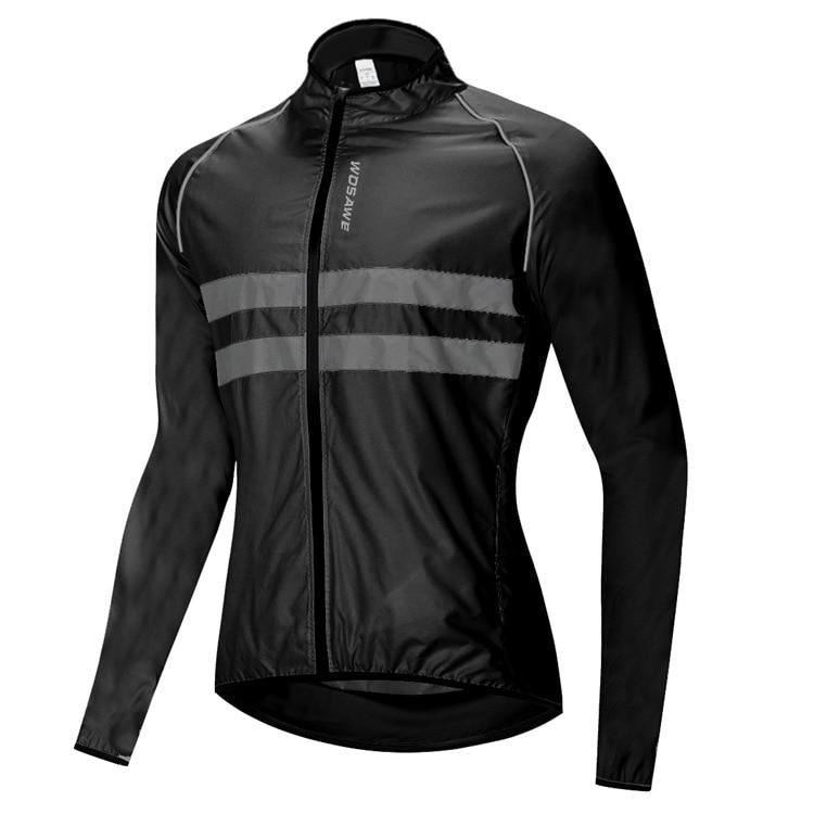 WOSAWE Ultralight Reflective Men's Cycling Jacket Long Waterproof Windproof Road