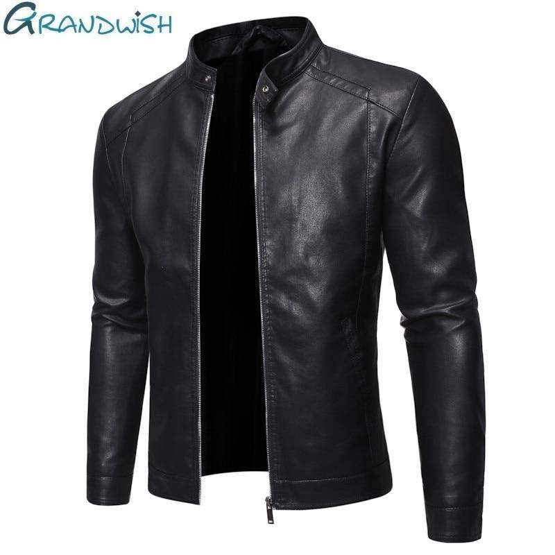 Men Faux Leather Jacket Motorcycle 5XL Men's  Jackets Black  Jaqueta De Couro Ma