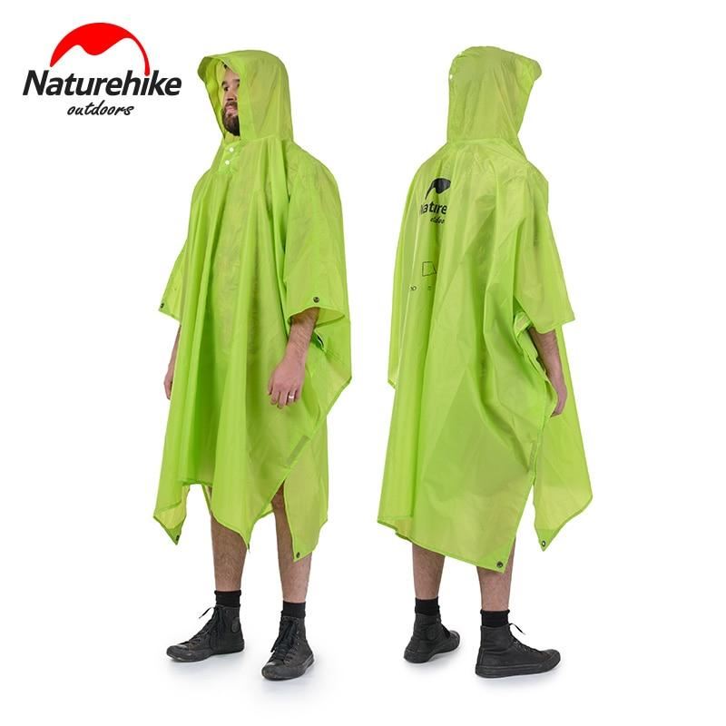 Naturehike Rain Jacket Waterproof 3 in 1 Multifunction Raincoat 210T 20D Canopy