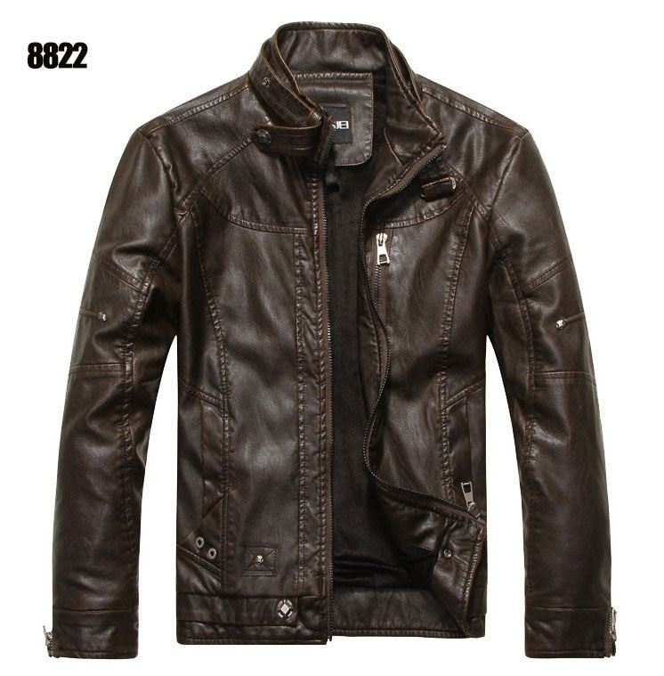 Men's Leather Jackets Brand Motorcycle Leather Jacket Men Fur Jacket Jaqueta De