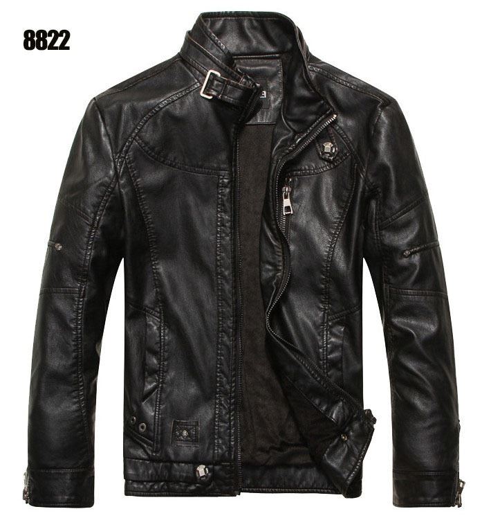 Men's Leather Jackets Brand Motorcycle Leather Jacket Men Fur Jacket Jaqueta De