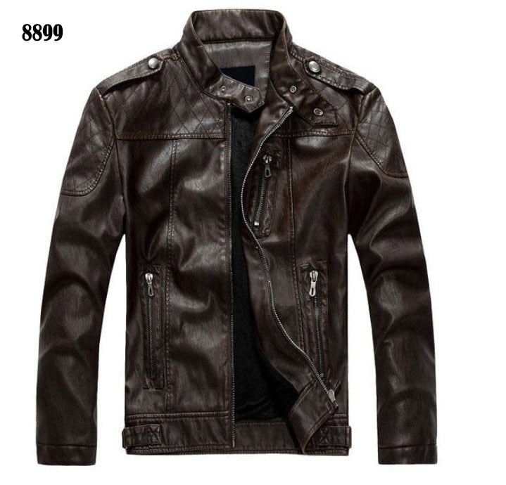 Men's Leather Jackets Brand Motorcycle Leather Jacket Men Fur Jacket Jaqueta De