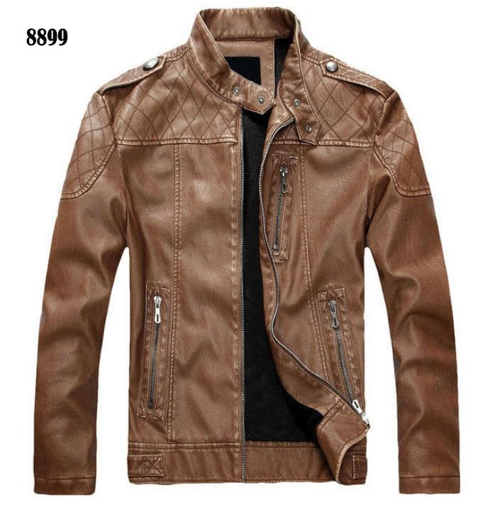 Men's Leather Jackets Brand Motorcycle Leather Jacket Men Fur Jacket Jaqueta De