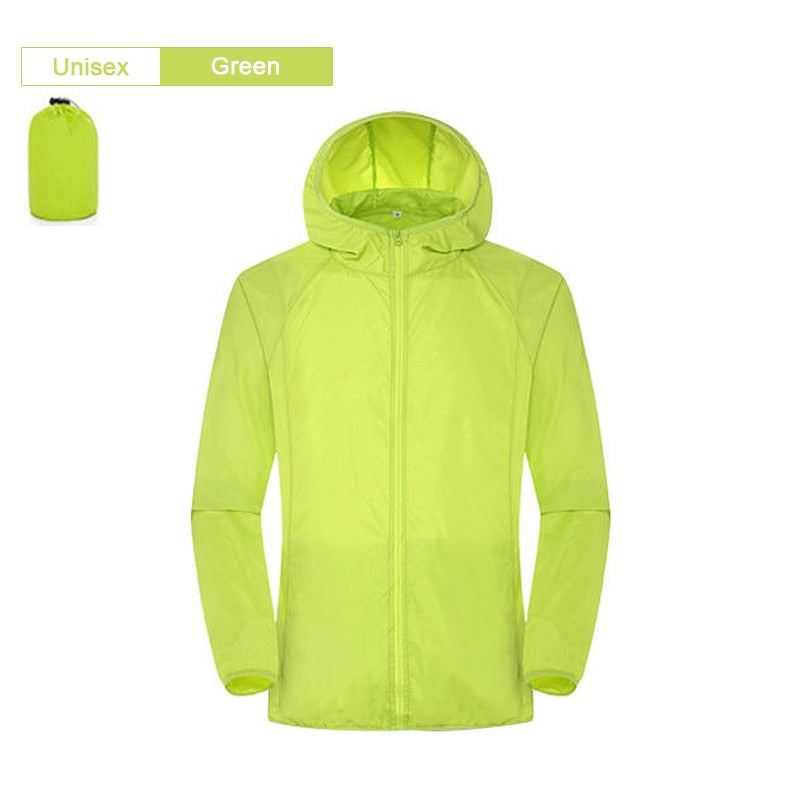 Men Women Hiking Jacket Waterproof Quick Dry Camping Hunting Clothes Sun-Protect