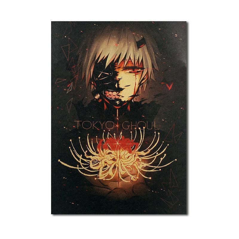 Tokyo Ghoul Japanese Anime Kraft Paper Poster Home Bedroom Wall Decoration Paint