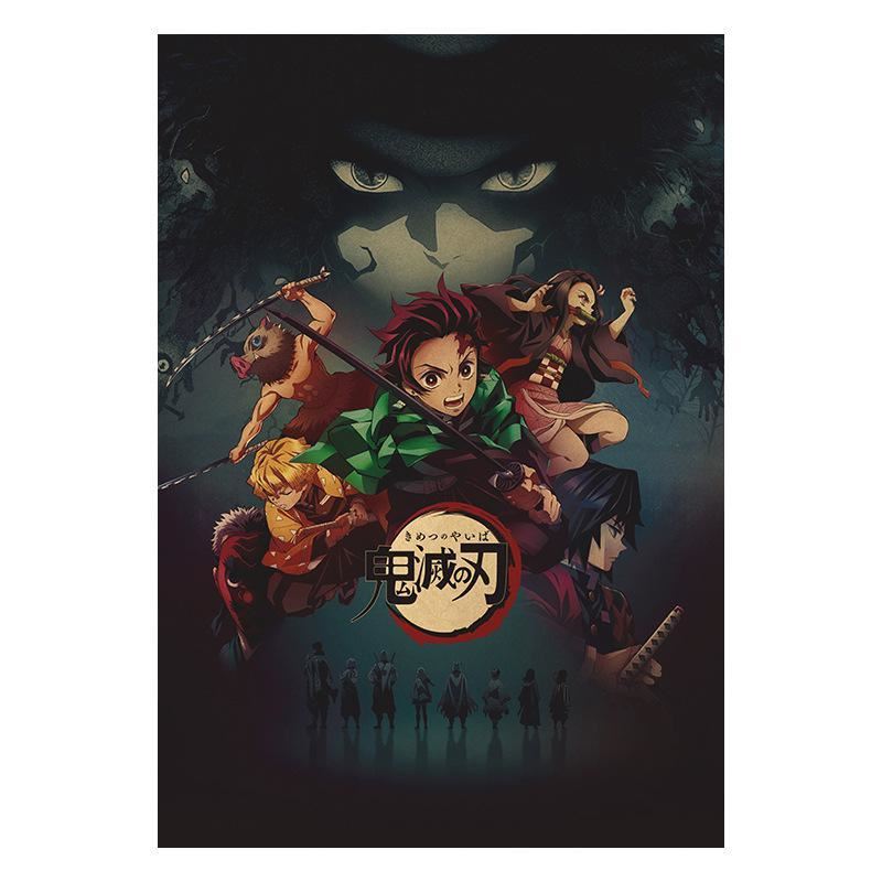 Anime Kraft Sea Demon Slayer: Kimetsu no Yaiba F newspaper room decoration print