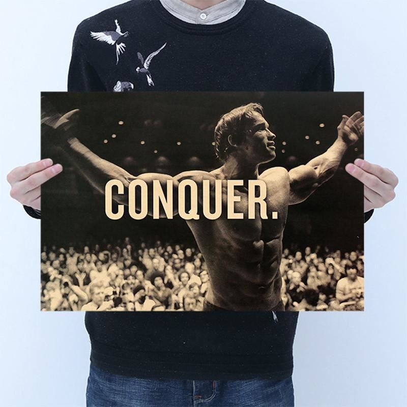 Arnold Schwarzenegger  Kraft Paper Poster Home Room Bedroom Wall Decoration Print