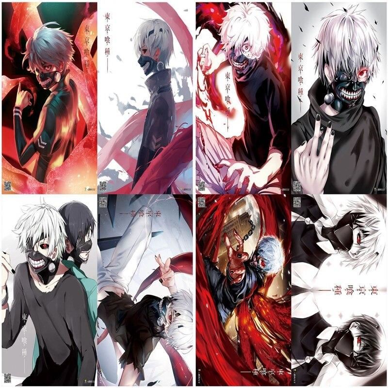 Anime Tokyo Ghoul Series Suit  Eight poster Home Decoration Wall Kraft Paper Print